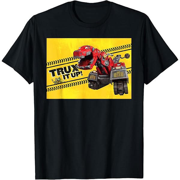 Amazon.com: DreamWorks DinoTrux - Ty Rux Action T-Shirt T-Shirt